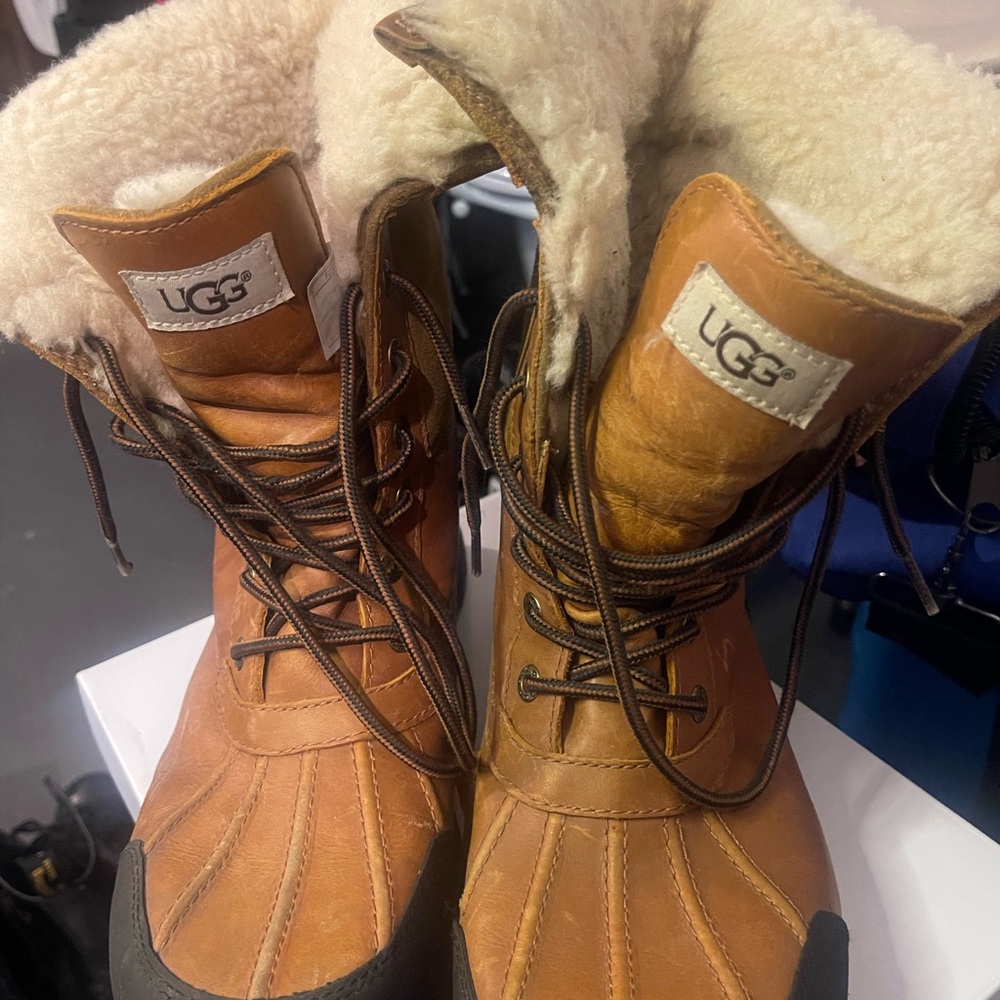 UGG Brown and Black Winter Boots